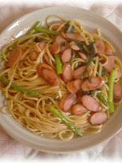 ほうれん草とアスパラのパスタ-レシピのメイン写真