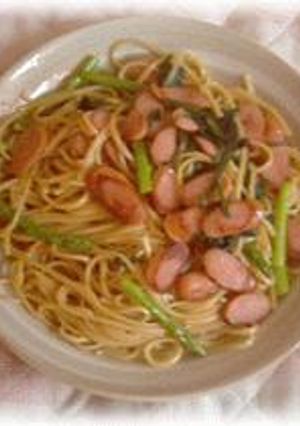 ほうれん草とアスパラのパスタ-レシピのメイン写真