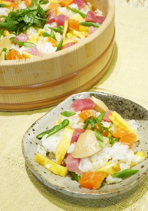母の寿司酢で♪筍の散らし寿司-レシピのメイン写真