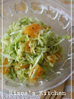 春キャベツとオレンジのサラダ☆-レシピのメイン写真