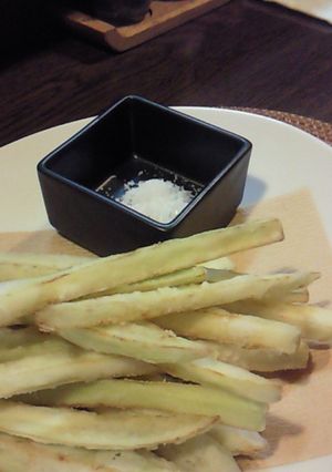 お塩で☆フライド茄子-レシピのメイン写真