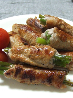 豚肉のにんにくの芽巻-レシピのメイン写真