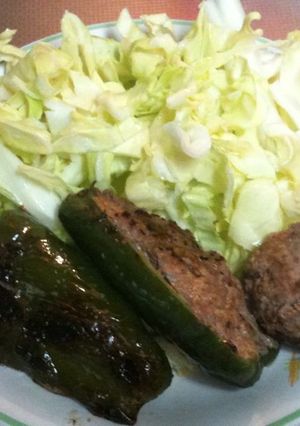 ピーマンとしいたけの肉詰め-レシピのメイン写真