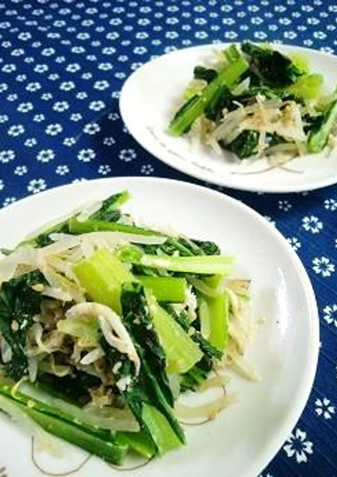 学校給食の小松菜の炒め物✽-レシピのメイン写真