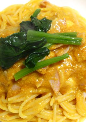 かぼちゃクリームパスタ♪-レシピのメイン写真