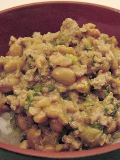 納豆とひき肉のそぼろ丼-レシピのメイン写真