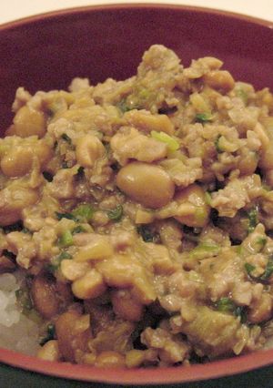 納豆とひき肉のそぼろ丼-レシピのメイン写真