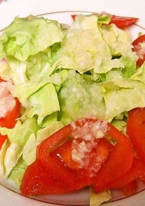 玉ねぎドレッシングの春キャベツサラダ-レシピのメイン写真
