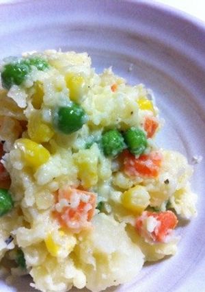 超簡単...5分...丼で•ポテトサラダ-レシピのメイン写真