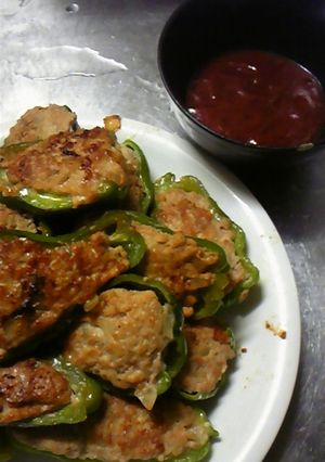 簡単☆豆腐でヘルシー★ピーマンの肉詰め-レシピのメイン写真