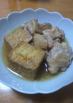 圧力鍋でつくる☆鶏と厚揚げの煮物-レシピのメイン写真