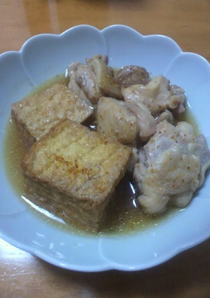 圧力鍋でつくる☆鶏と厚揚げの煮物-レシピのメイン写真