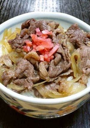 レンジで1人分♪牛丼-レシピのメイン写真
