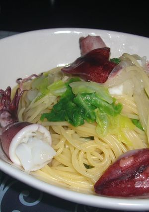 春キャベツとやりいかのパスタ-レシピのメイン写真