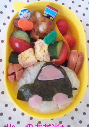 *はさみで簡単*車のキャラ弁*-レシピのメイン写真