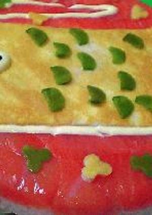 鯉のぼりの寿司ケーキ-レシピのメイン写真