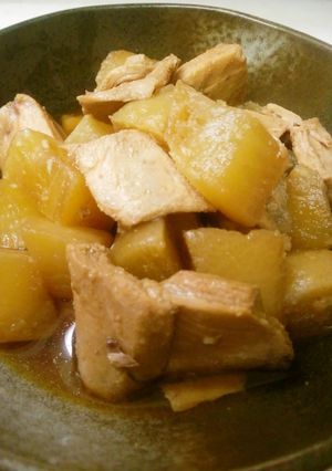 まぐろ（魚）のアラと大根（根菜）の煮物♡-レシピのメイン写真