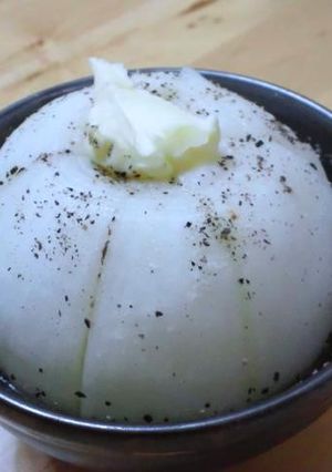 まるごと新玉ねぎ　レンジでチン♪-レシピのメイン写真