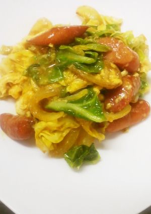 子供が好きな甘口カレー炒め-レシピのメイン写真
