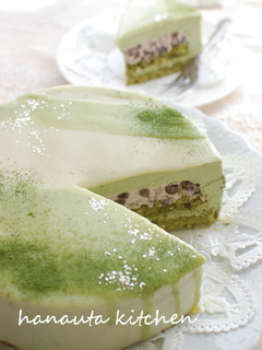 抹茶&あずきの宇治金時風ケーキ-レシピのメイン写真