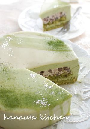 抹茶＆あずきの宇治金時風ケーキ-レシピのメイン写真