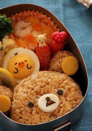 リラックマキャラ弁☆キイロイトリおまけ付-レシピのメイン写真