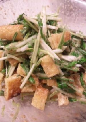 水菜と油揚げのサラダ-レシピのメイン写真
