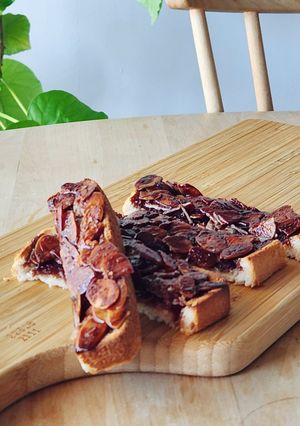 パンでフロランタンクッキー☆バレンタイン-レシピのメイン写真