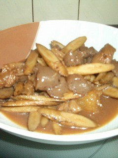 簡単ヘルシーごぼうとコンニャクの煮物-レシピのメイン写真