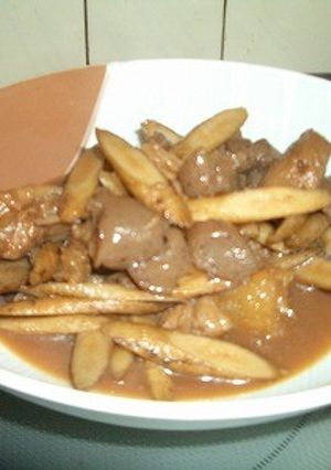 簡単ヘルシーごぼうとコンニャクの煮物-レシピのメイン写真
