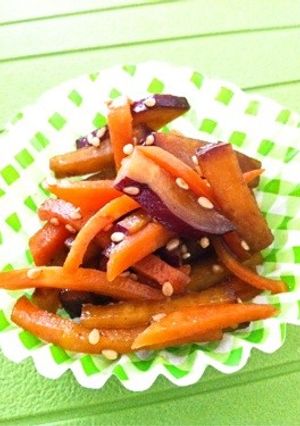 お弁当に♪にんじんとさつまいものきんぴら-レシピのメイン写真