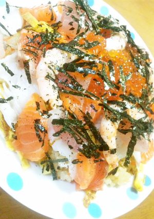 酢飯の代わりにお醤油風味なチラシ寿司-レシピのメイン写真