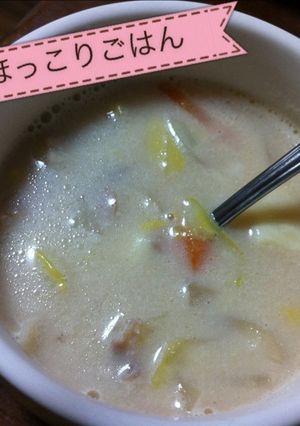 しっかり味の豆乳スープ-レシピのメイン写真