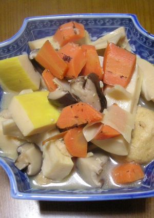 筍と春人参とがんものあっさり煮-レシピのメイン写真
