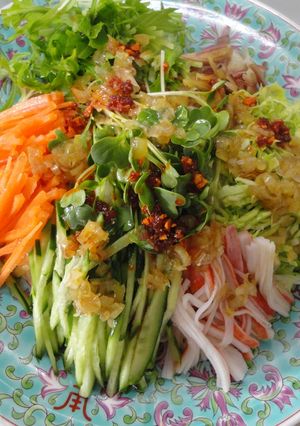 お野菜たっぷり♪ねぎダレそうめん☆-レシピのメイン写真