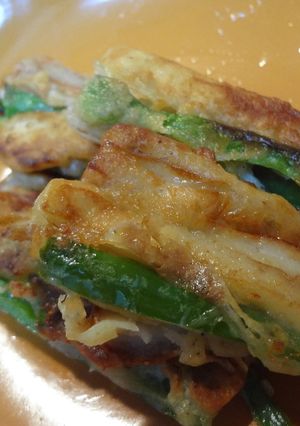 お弁当に♪ちくわとピーマンの天ぷら☆-レシピのメイン写真