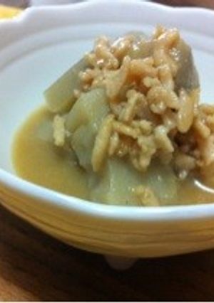 レンコンひき肉の味噌煮-レシピのメイン写真