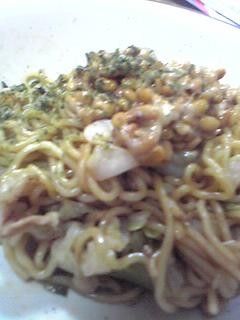 さくさく揚げ玉と納豆焼きそば♪-レシピのメイン写真