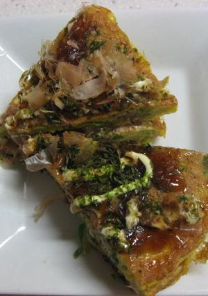 春キャベツのお好み焼き風　卵焼き-レシピのメイン写真