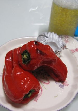 丸ごと焼きピーマン-レシピのメイン写真