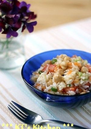 ひよこ豆のライスサラダ クミン風味-レシピのメイン写真