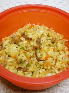 レンジで1人分♪カレー炒飯-レシピのメイン写真
