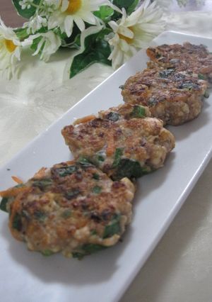 いかと豆腐の節約ハンバーグ-レシピのメイン写真