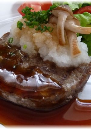 簡単おいしい！ダチョウ和風ハンバーグ！-レシピのメイン写真