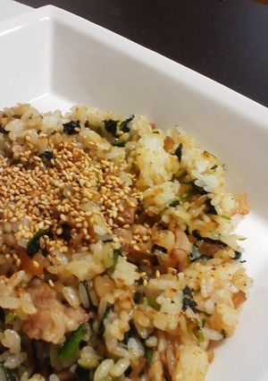 【簡単】ほうれん草と豚のチャーハン-レシピのメイン写真