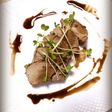 豚ヒレ肉のバルサミコソース添え