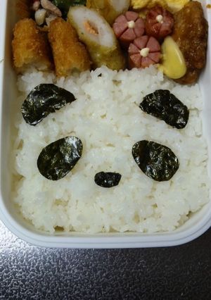 超簡単キャラ弁！パンダ弁当☆-レシピのメイン写真
