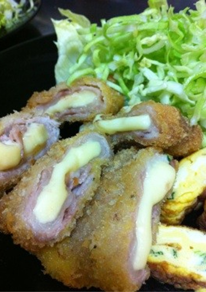 豚切り落としで簡単チーズカツ-レシピのメイン写真