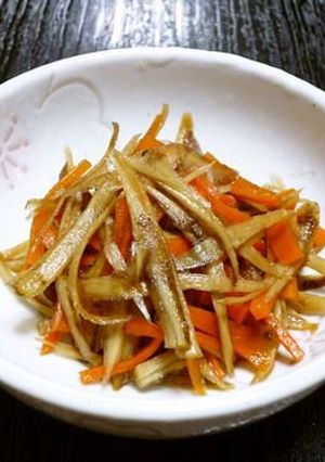 レンジで１人分♪きんぴらごぼう-レシピのメイン写真