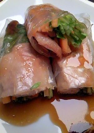 照焼チキンの生春巻き-レシピのメイン写真